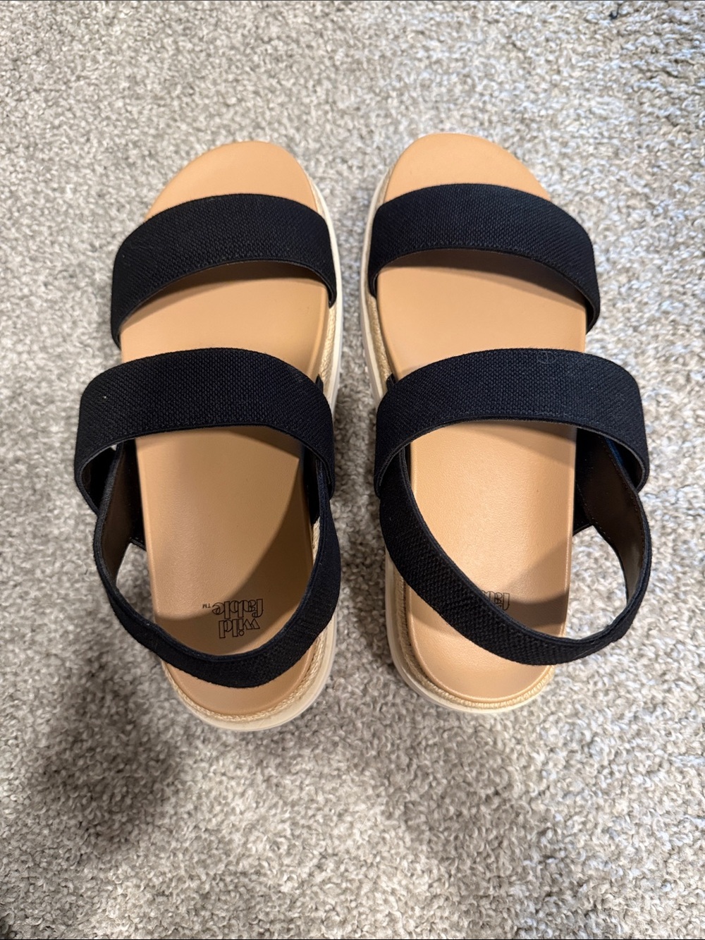 Target Women’s Black Elastic Strap Sandals by